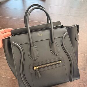 Celine Black Luggage Phantom Tote